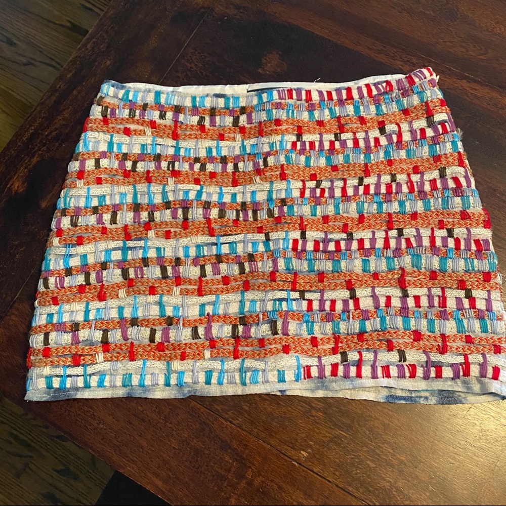 XS Multicolor Gryphon Miniskirt